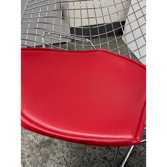 Chrome Harry Bertoia for Alivar Diamond Arm Chairs, Pair For Sale - Image 8 of 12