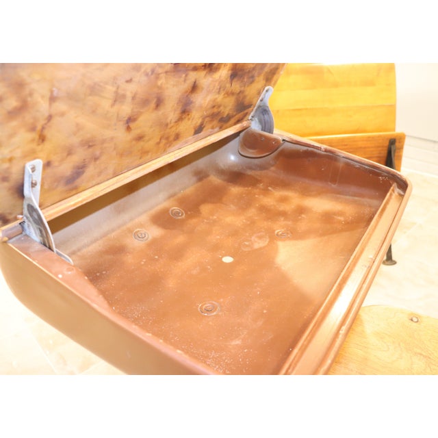 Brown Set of Three Antique American School Desks by Buffalo Metal Company & American Seating Company, Circa 1895–1935 For Sale - Image 8 of 18