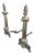 1900 Neoclassical Brass Pillar Fireplace Andirons - a Pair For Sale