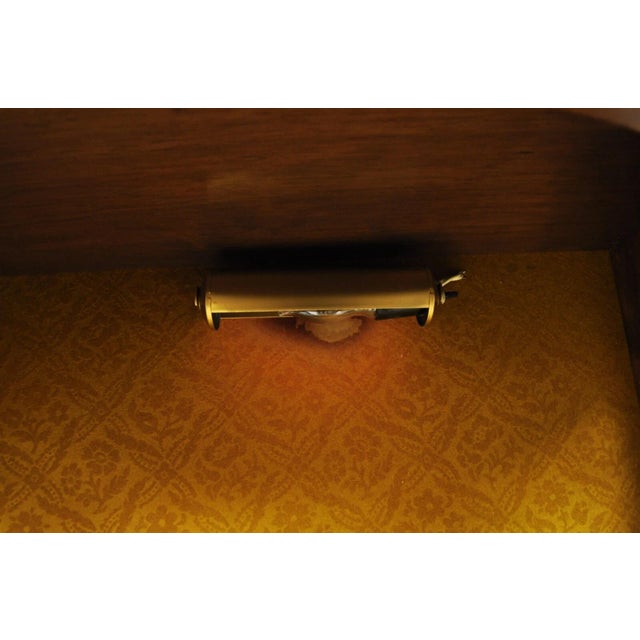 Wood Vintage French Louis XV Style Half Round Demilune Lighted Curio Display Cabinet For Sale - Image 7 of 12