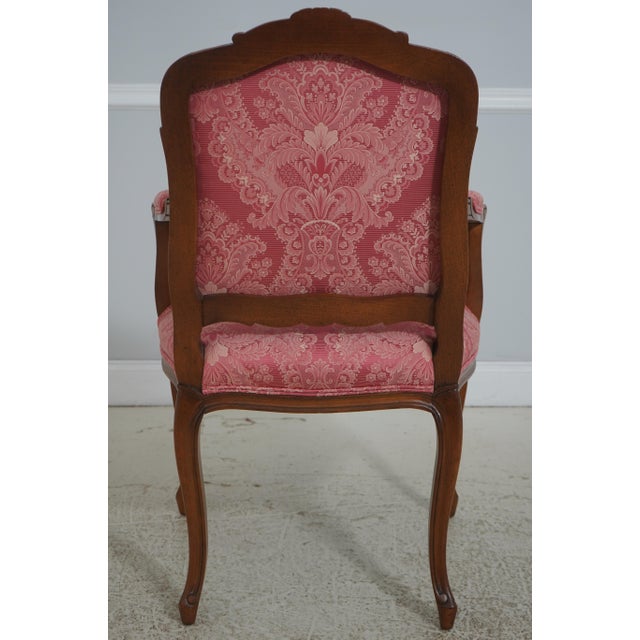 Set of 8 French Louis XV Upholstered Dining Chairs For Sale - Image 4 of 18