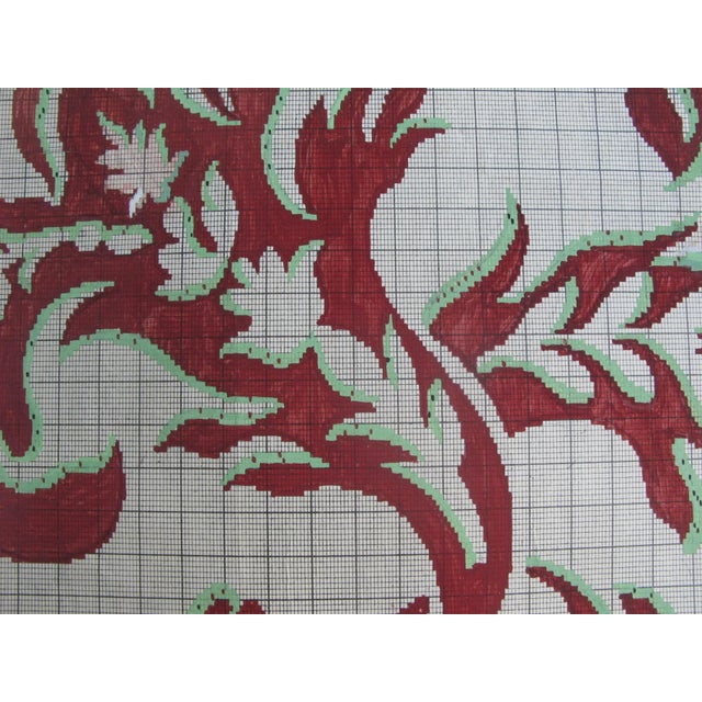 Antique Jacquard Design on Paper For Sale - Image 4 of 7
