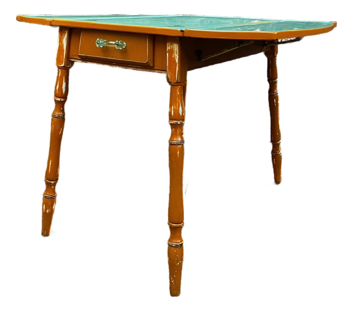 Vintage 1930's / 40's Mint Green Enamel Top Farmhouse Kitchen