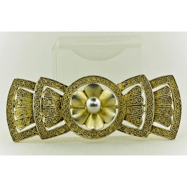 Metal Large Bar Brooch by Theodor Fahrner, Germany, 1935 For Sale - Image 7 of 10