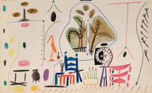1990s Picasso Sketchbook Carnet De La Californie 2 Dated 8/11/1955