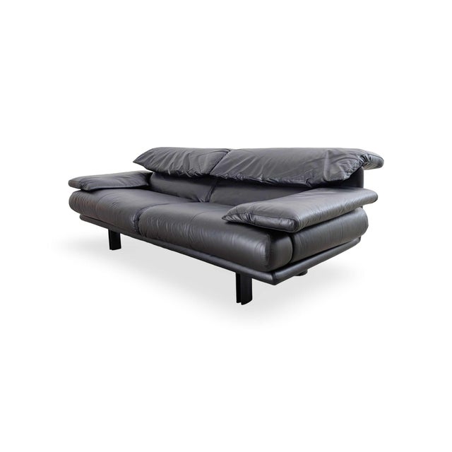 Vintage Alanda Sofa in Leather from B&B Italia For Sale - Image 4 of 11