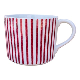 Mid Century Red Rorstrand Kadett Cup, Made in Sweden For Sale