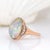 7.11cts Ethiopian Opal W Natural Diamond Accents Ring in 14k Solid Gold |17x13mm For Sale - Image 4 of 7