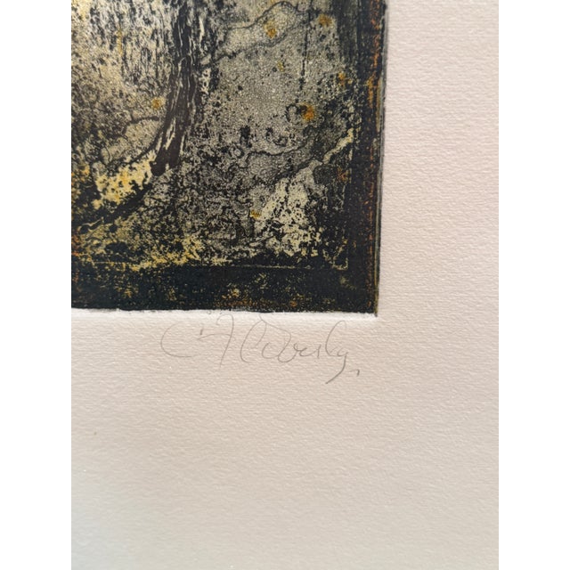 Abstract Expressionistic Etching, Signed For Sale - Image 4 of 12