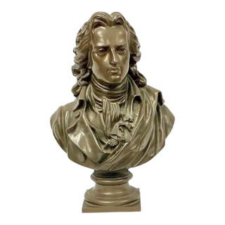 F. Barbedienne Bronze Bust of Friedrich Schiller For Sale