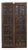 Antique Indian Carved Teakwood and Iron Door, 19th C. For Sale