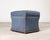2000 - 2009 Ralph Lauren 'Florence' Storage Ottoman in Damask Blue Linen For Sale - Image 5 of 18