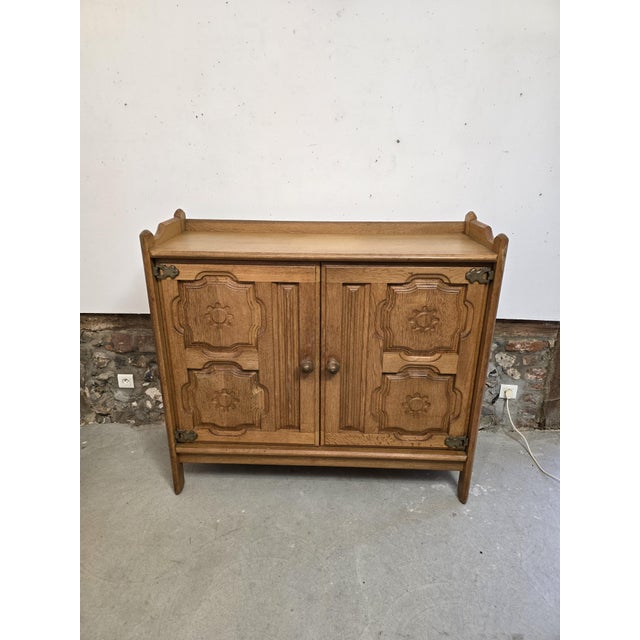 2-Door Buffet attributed to Guillerme et Chambron, 1970s For Sale - Image 16 of 18