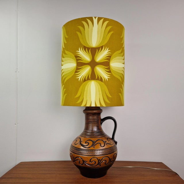 Mid-Century Ceramic Table Lamp by Pan Keramik, 1960s For Sale - Image 9 of 9