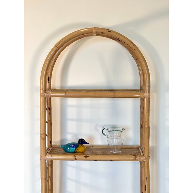 1970s Bamboo, Rattan and Wicker Bookcase For Sale - Image 6 of 11