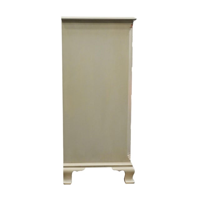 Kindel Furniture Off White Painted Country French Provincial 37" Chest of Drawers For Sale - Image 12 of 12