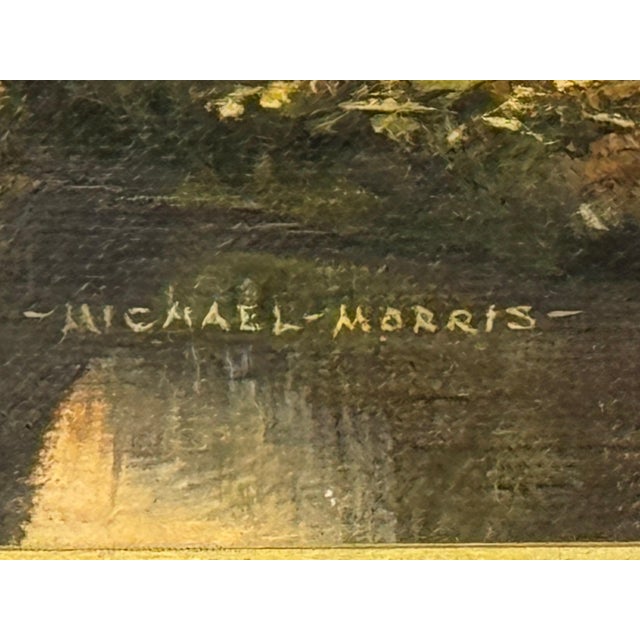 Gold Horse next to River in the Woods of the English Countryside by British Artist 1970 (Circa) For Sale - Image 8 of 18