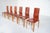 Vintage Dining Chairs in Leather and Wood by Afra and Tobia Scarpa, Italy, 1970, Set of 6 For Sale - Image 10 of 11
