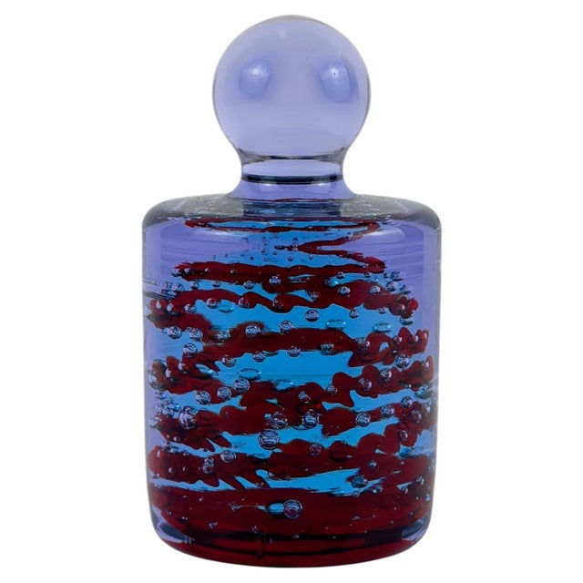 Neodymium Sommerso Murano Glass Paperweight from Fratelli Toso, Italy, 1960s For Sale - Image 10 of 10