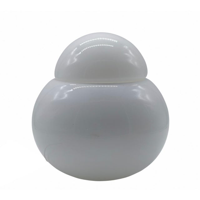 White Small Daruma Table Lamp by Sergio Asti for Fontana Arte, 1960s For Sale - Image 8 of 8