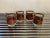 Set of 4 Vintage Mid Century Double Old Fashioned Glasses For Sale - Image 4 of 8