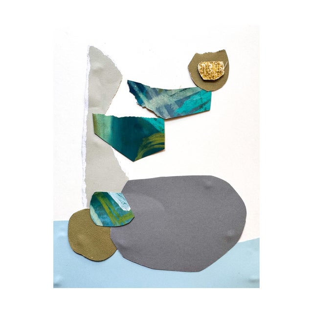 "Cut to the Feeling" is an original mixed media framed collage on paper by Zac Woodiel. This is one of four pieces in the...