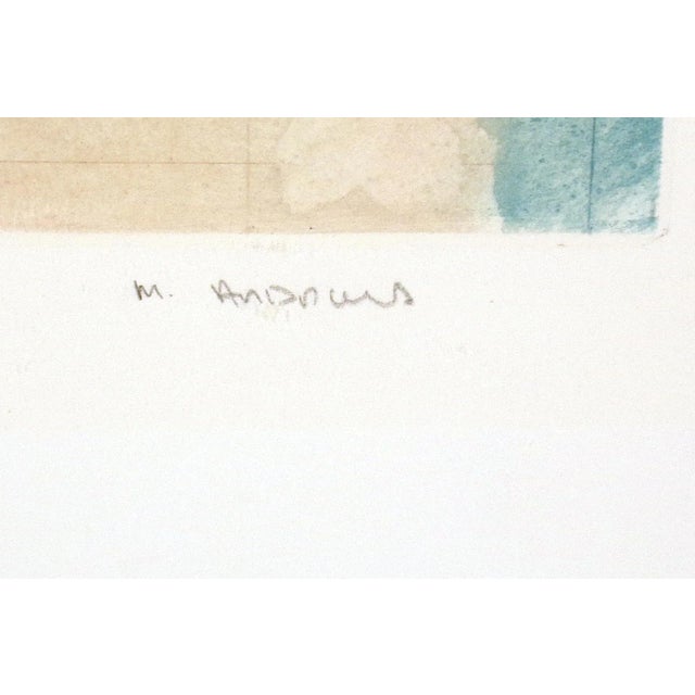 1980s Mark Andrews Godwin "Electa Vi" Hand Signed Art Lithograph, British Artist For Sale - Image 5 of 6