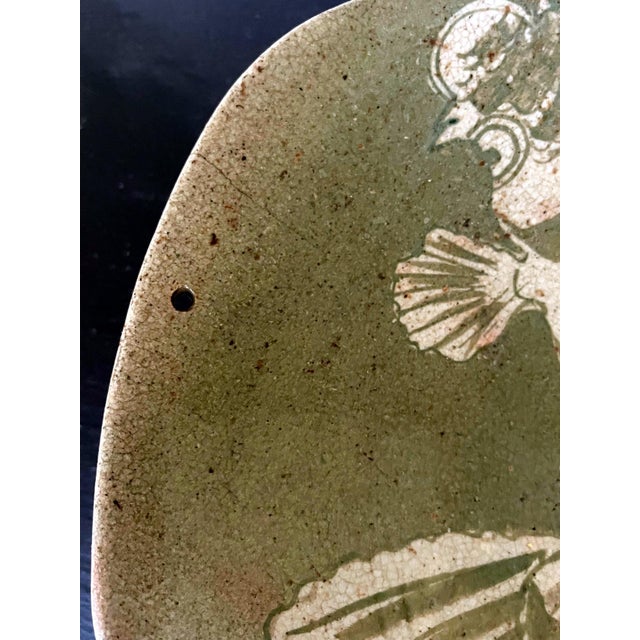 Japanese Seto Mingei Ceramic Plate Ishizara Edo Peorid For Sale - Image 10 of 17