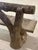 Traditional Monumental French Faux Bois Cast Stone Bench Tree Trunk Supports, circa 1920s For Sale - Image 3 of 18