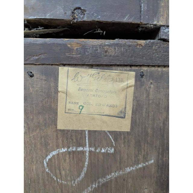 English Mahogany Bookcase with Secretary For Sale - Image 13 of 14