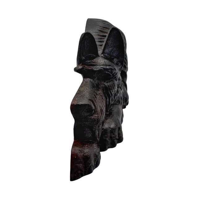 Metal Cast Iron Sleeping Scotty Dog Doorstop, Attributed to Hubley For Sale - Image 7 of 8