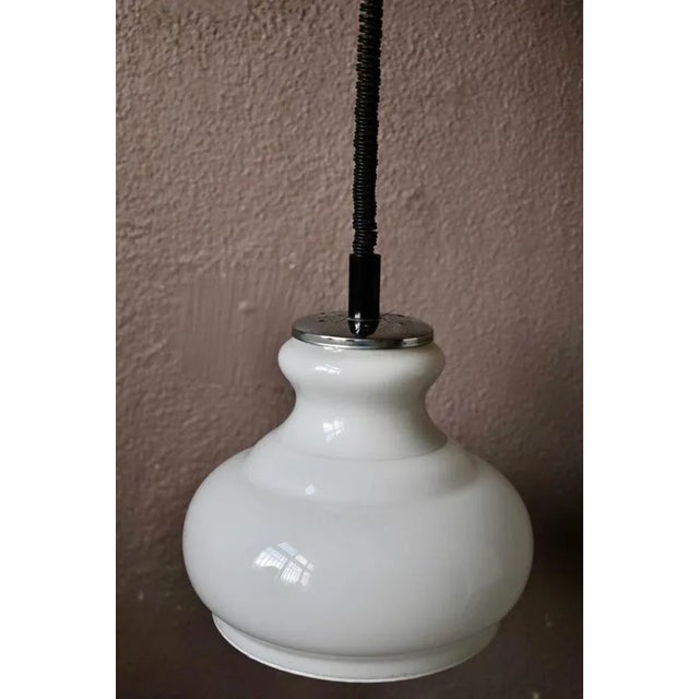 Withe Suspension Light, 1970s For Sale - Image 4 of 9
