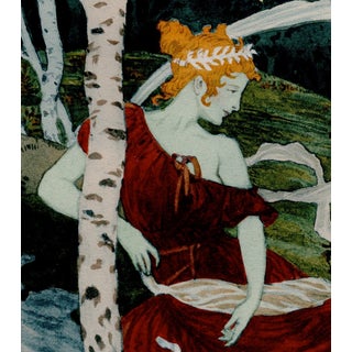 Eugène Grasset, Dans le Bois / In the Woods, 1899, Original Lithograph For Sale