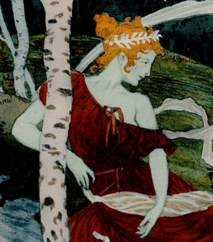 Eugène Grasset, Dans le Bois / In the Woods, 1899, Original Lithograph