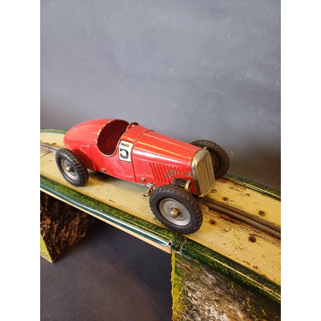 13301 G/3 Race Track with Red No. 5 Racing Car from Märklin, 1930s For Sale - Image 10 of 18