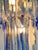 1970s Blue Riviera Murano Glass Chandelier, 1970s Italian Coastal Glamour For Sale - Image 5 of 12