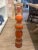 Abstract Currey and Company Ringling Large Orange Vase For Sale - Image 3 of 3