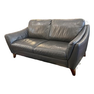 Natuzzi Editions Greccio Leather Sofa For Sale