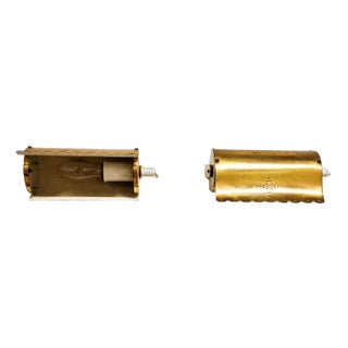 Antique Scandinavian Wall Lights in Brass with Star Pattern, 1950s, Set of 2 For Sale