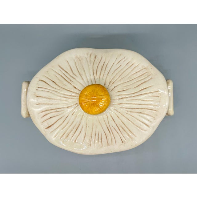 1970s Mushroom Ceramic Lidded Dish – Groovy Revival / Nature-Inspired For Sale - Image 11 of 12