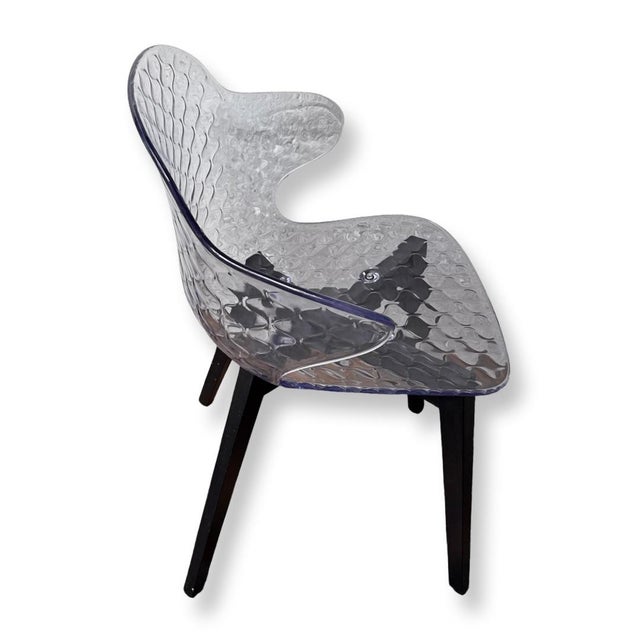 Vintage Italian 4 Calligaris St. Tropez. Graphite Chairs Stamped As can be seen in one of the detail photos, each chair is...