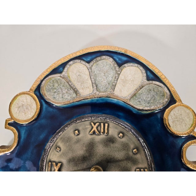 Ceramic Baroque Wall Clock by Mithé Espelt, 1950s For Sale - Image 10 of 11
