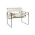 Bauhaus Wassily Chair in Cream Leather by Marcel Breuer for Knoll Inc. / Knoll International For Sale - Image 13 of 13