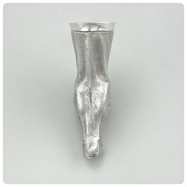 1970s English Sterling Silver and Vermeil Jubilee Stirrup Cup, London, 1977 For Sale - Image 5 of 7