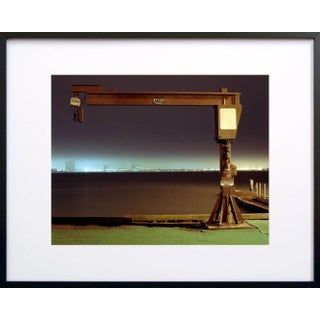 Contemporary Night Photograph "Large Boat Winch" by John Vias For Sale