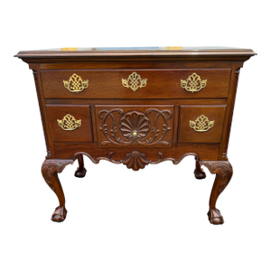 1980s Councill Craftsmen Chippendale Style Lowboy