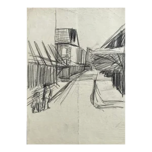 1940s Frank Wallace Philadelphia Drawing
