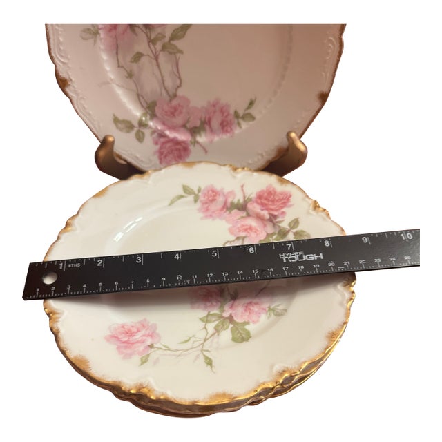1930s Luncheon Plate Schleiger 1151 by Haviland a Set of 4 For Sale