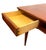 Vintage Mid Century Modern Danish Style Coffee Table With Sculpted Drawer Pulls and Open Shelf Storage For Sale - Image 9 of 11