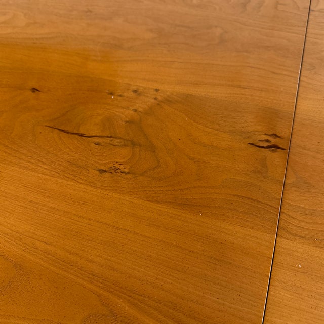 Custom Design Solid Walnut Extension Dining Table For Sale - Image 12 of 13